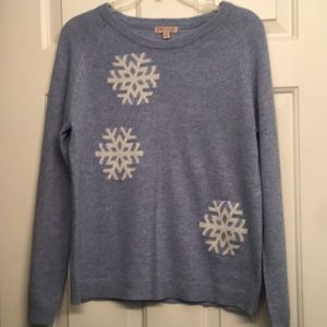 NWOT Cashmere Snowflake sweater